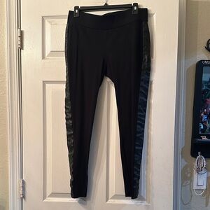 a.n.a Black Leggings with Satin Accents